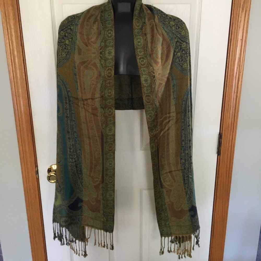 Beautiful jewel tone scarf/wrap